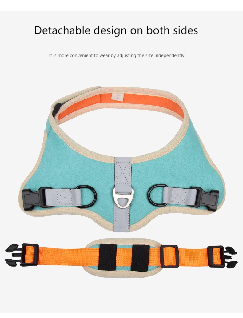 Saddle suede Pet Harness XSPH-0049