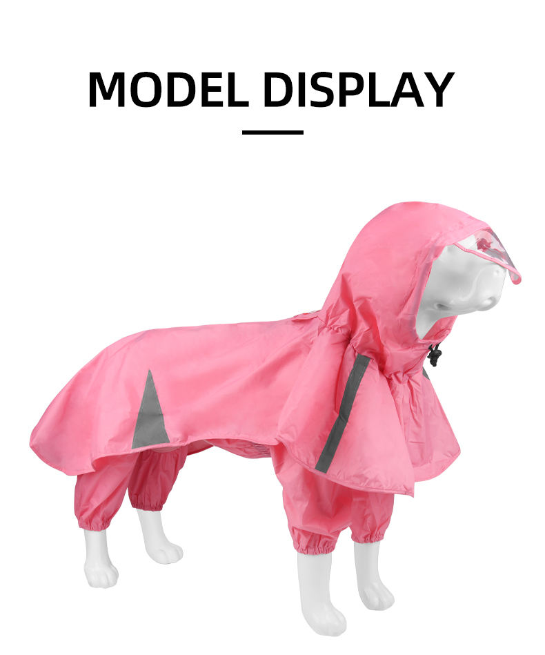 Wrapped Colourful Pet Raincoat XSCP-0020
