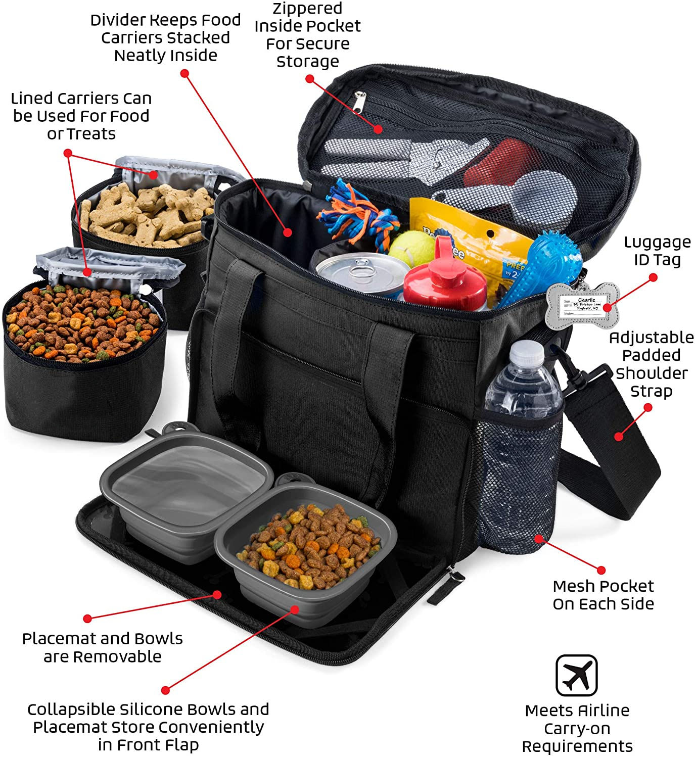 Multifunctional Pet Supply Bag 