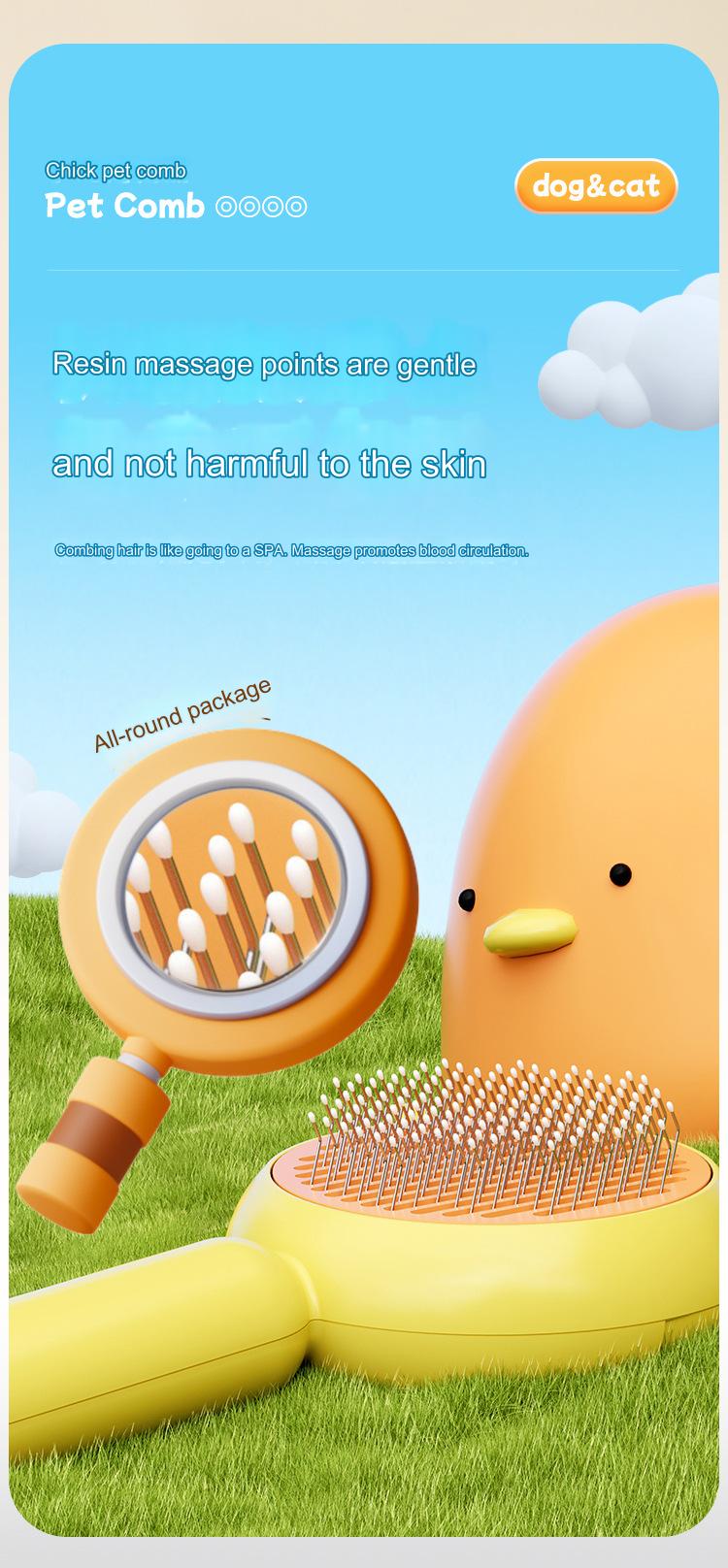 Chicken Shape Pet Comb XSGP-0051