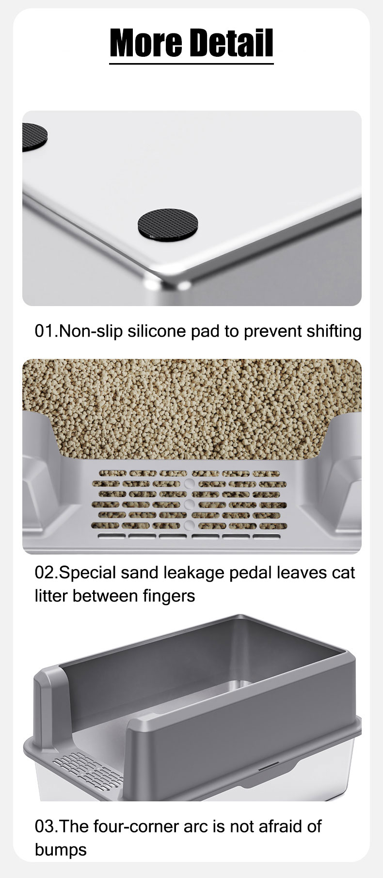 Metallic Cat Litter Box XSLB-0002