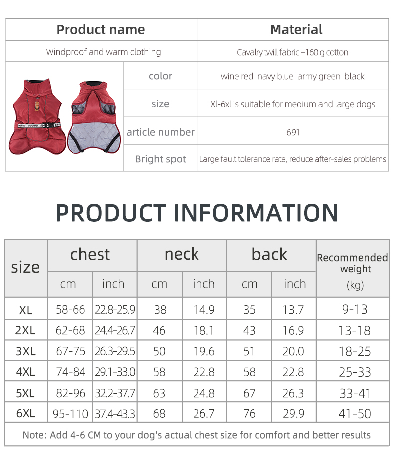 Windproof pet cape XSCP-0012