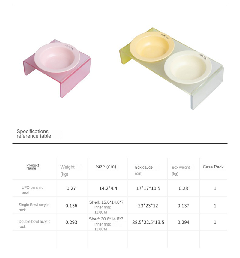 Acrylic Pet Bowl XSFB-0081