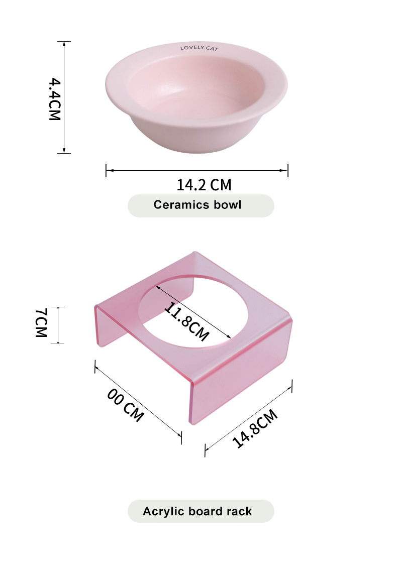 Acrylic Pet Bowl XSFB-0081