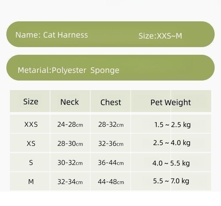 Delicate Pet Harness XSPH-0035