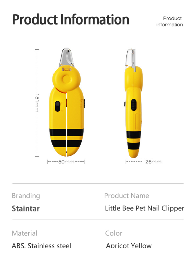 Bee Style Pet Nail Clippers XSGP-0018