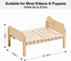 Overlapping Wood Pet Bed XSPB-0044