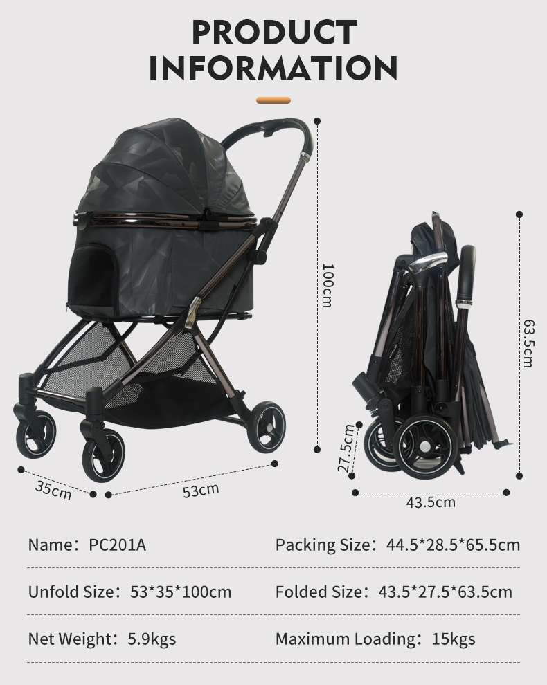 Sunshade Pet Stroller XSPC-0081(1)