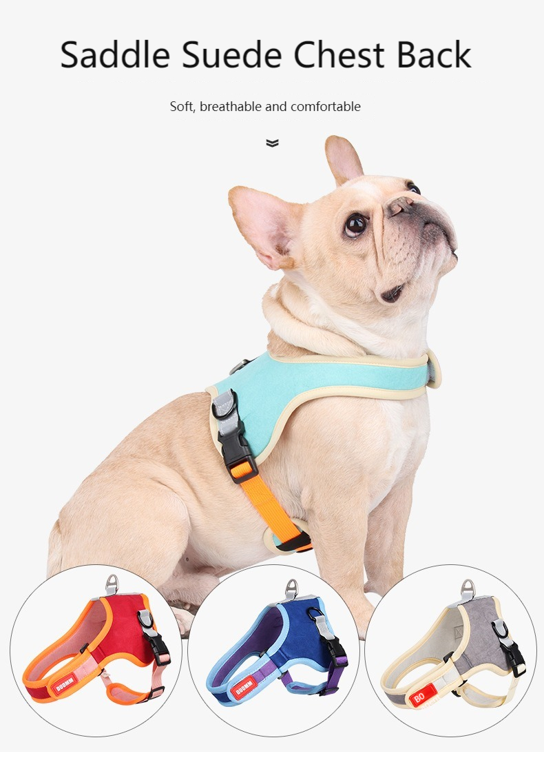Saddle suede Pet Harness XSPH-0049