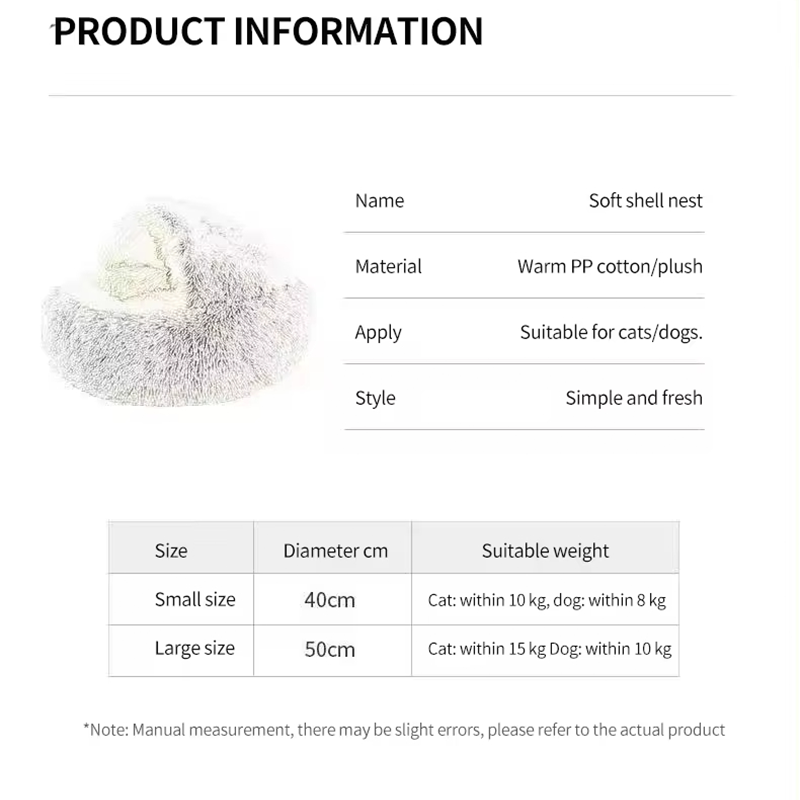 Soft pet beds XSPB-0003