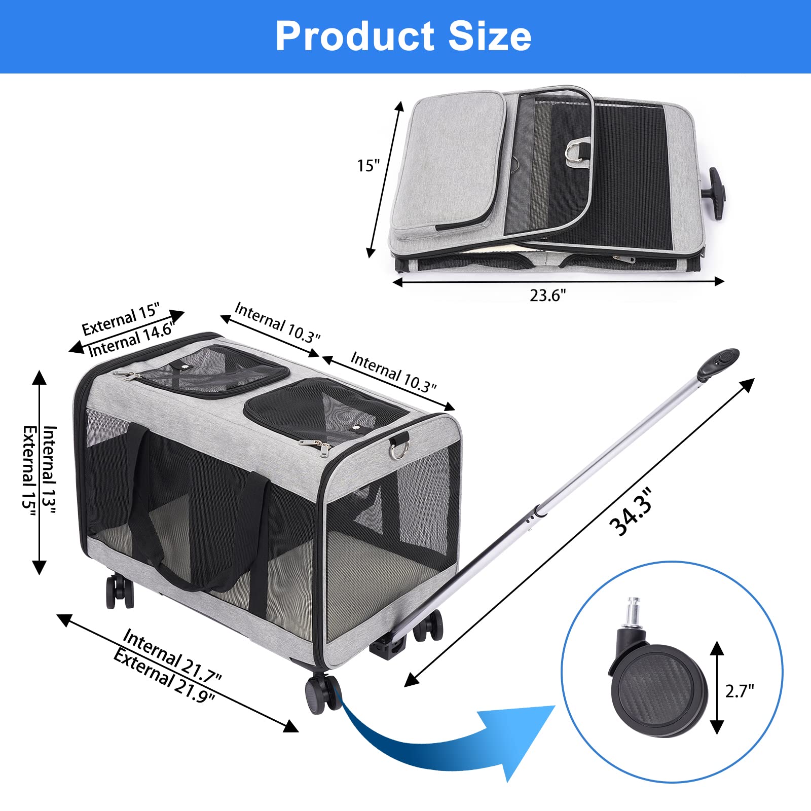 Multifunctional Pet Travel Bag XSPC-0016
