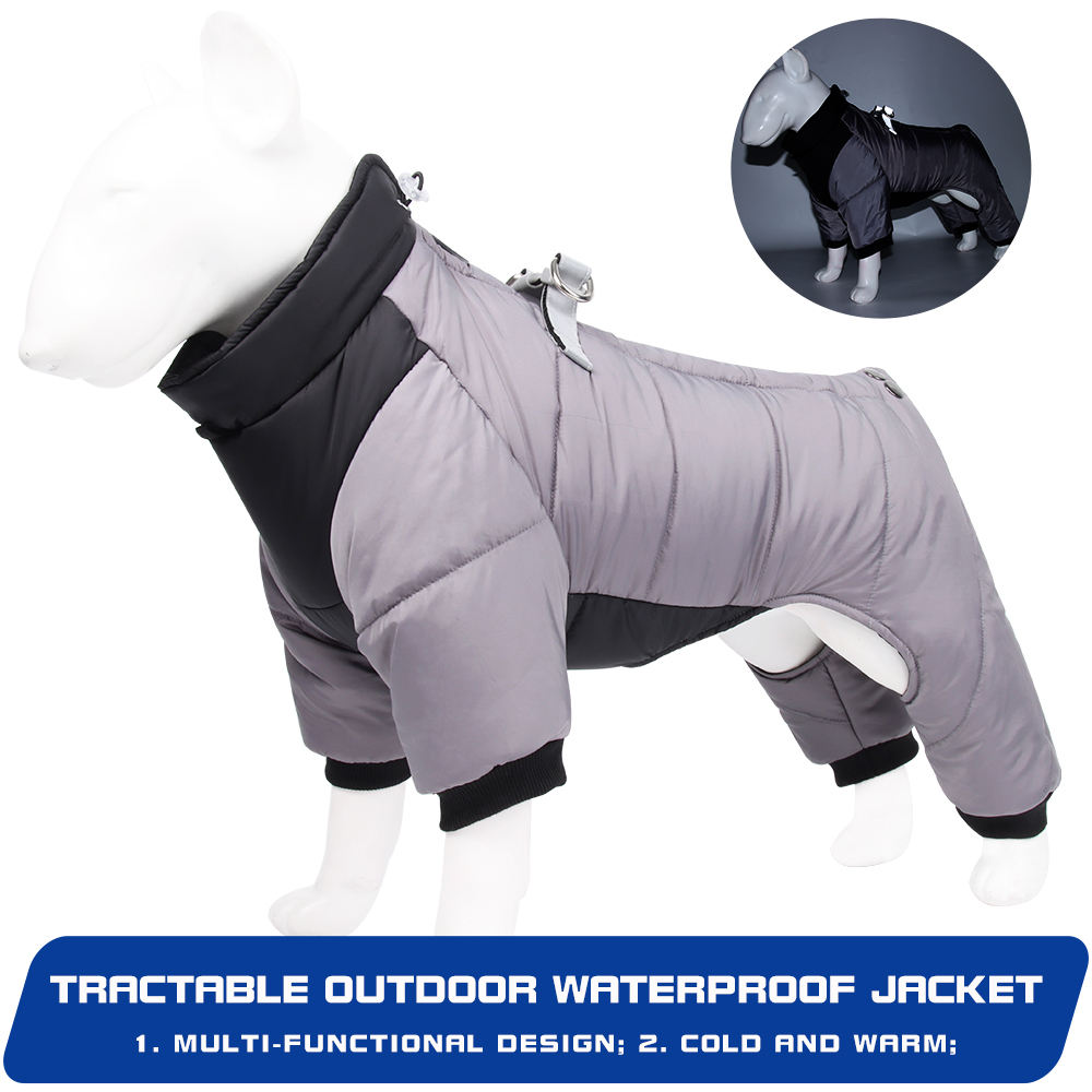 Trouser Pet Clothes XSCP-0009 represents a meticulously crafted garment tailored expressly for the comfort and welfare of pets, notably dogs or cats. Distinguished by its comprehensive design, this attire envelops the pet's body while extending coverage to all limbs, thereby affording unparalleled warmth and protection. Such meticulous attention to detail underscores a profound commitment to the welfare of companion animals, particularly in regions prone to colder climates or for pets susceptible to the chill. In essence, this garment epitomizes a sophisticated approach to pet care, reflecting a dedication to ensuring their comfort and well-being.