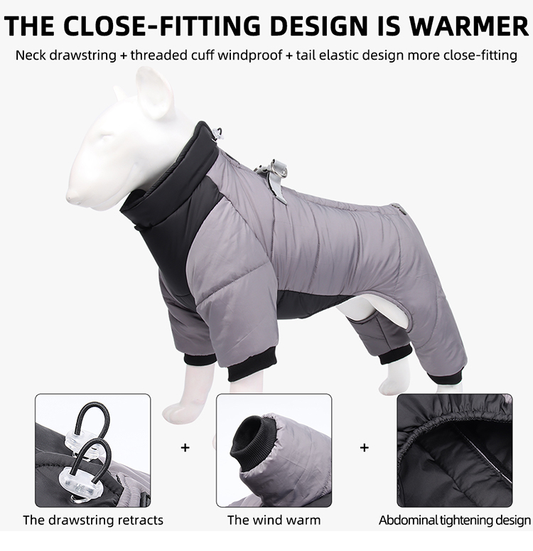 Trouser Pet Clothes XSCP-0009 represents a meticulously crafted garment tailored expressly for the comfort and welfare of pets, notably dogs or cats. Distinguished by its comprehensive design, this attire envelops the pet's body while extending coverage to all limbs, thereby affording unparalleled warmth and protection. Such meticulous attention to detail underscores a profound commitment to the welfare of companion animals, particularly in regions prone to colder climates or for pets susceptible to the chill. In essence, this garment epitomizes a sophisticated approach to pet care, reflecting a dedication to ensuring their comfort and well-being.