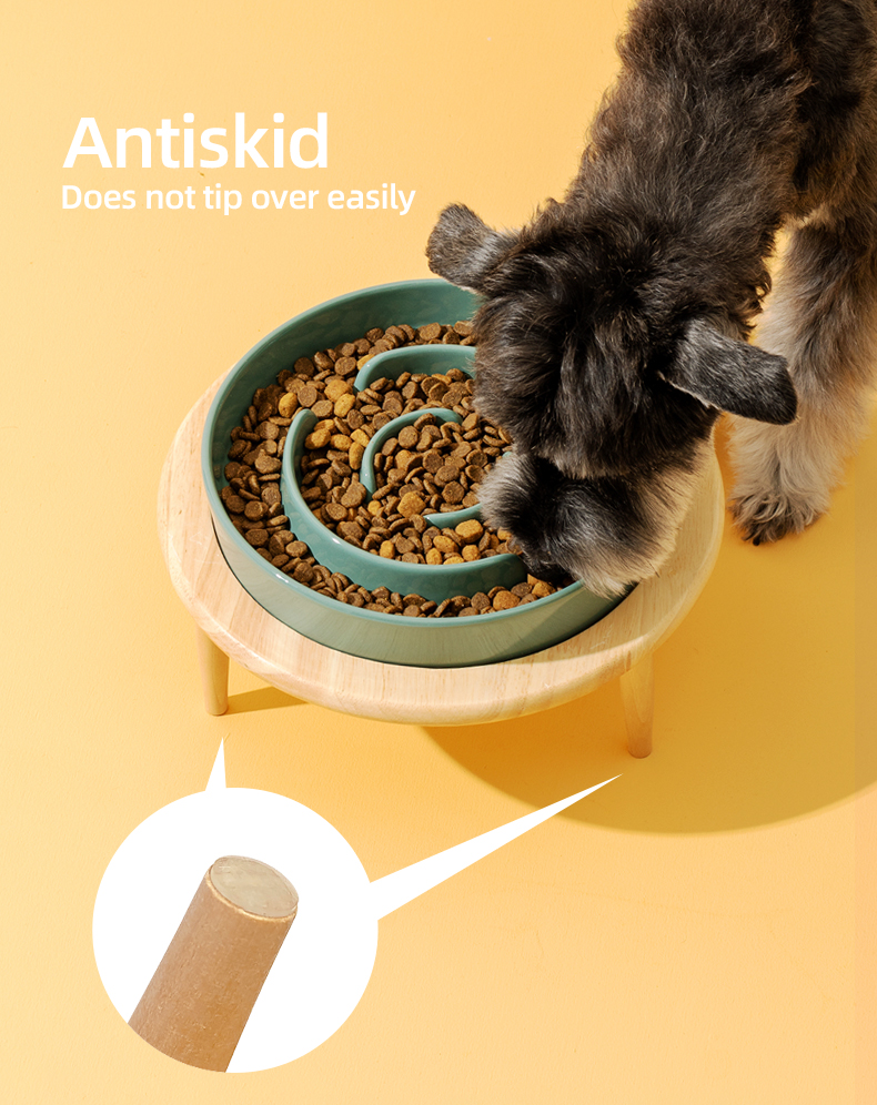 Ceramic Slow Food Pet Bowl XSFB-0065