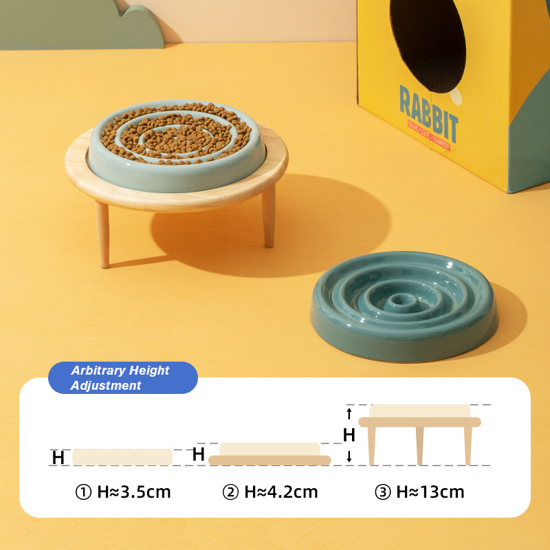 Ceramic Slow Food Pet Bowl XSFB-0068