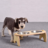 Wood Frame Circle Pet Bowl XSFB-0100