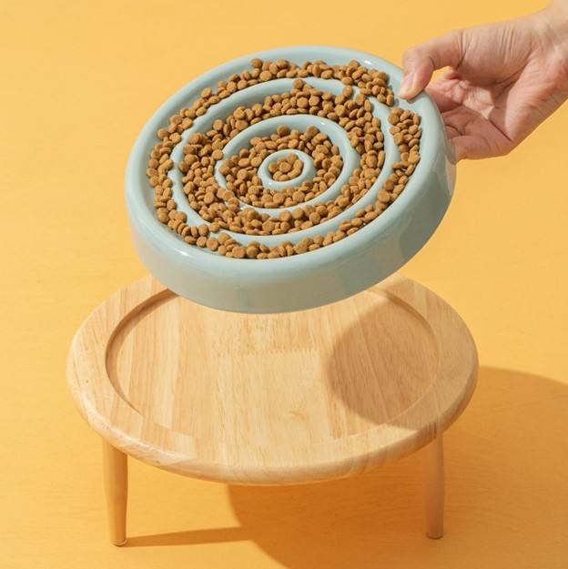 Ceramic Slow Food Pet Bowl XSFB-0068