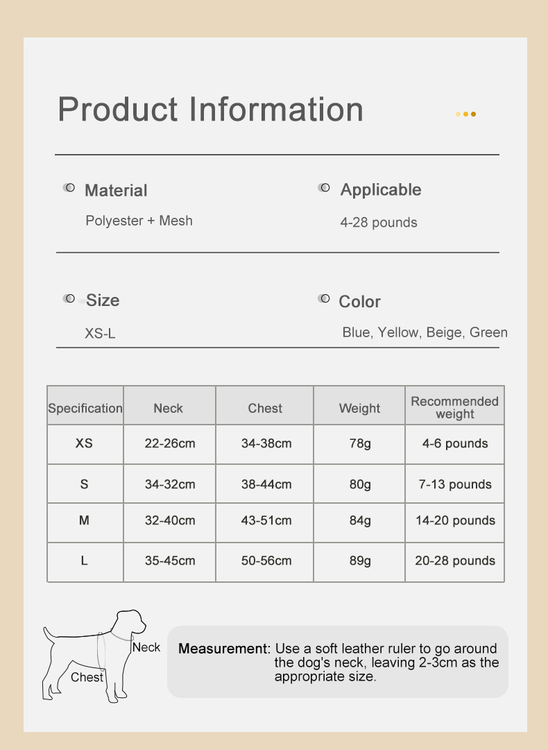 Simple Pet Harness XSPH-0025