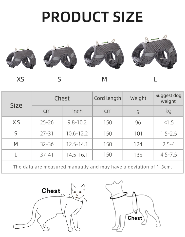 Nylon Pet Harness XSPH-0046
