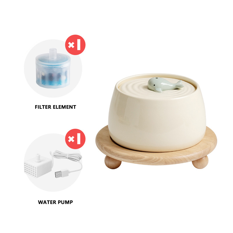 Cute Ceramic Pet Water Dispenser XSWD-0014