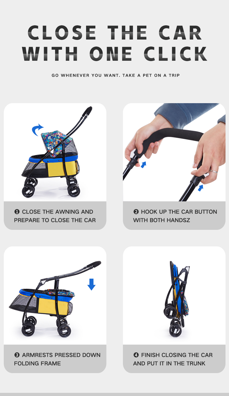 Large Capacity Pet Stroller XSPC-0072