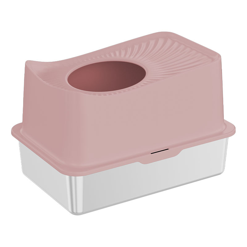 Boîte à litière pour chats en acier inoxydable XSLB-0001