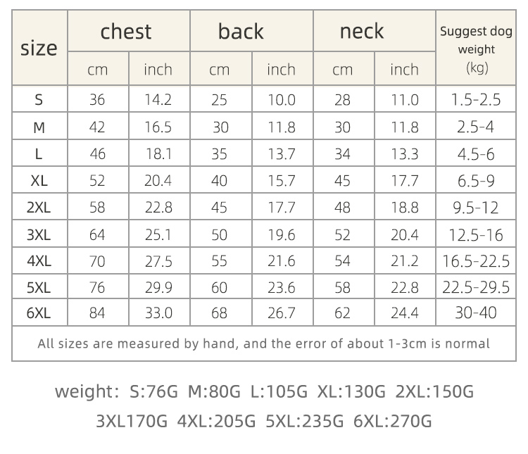 High-necked Pet Clothes XSCP-0007
