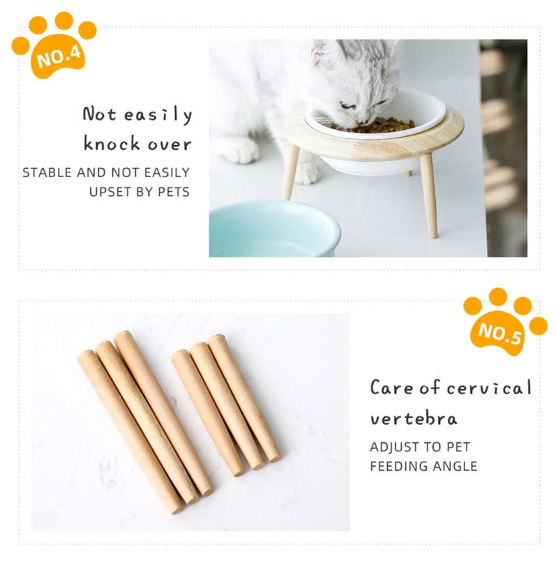 Wood Frame Pet Bowl XSFB-0094