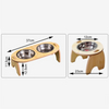 Wood Frame Circle Pet Bowl XSFB-0100