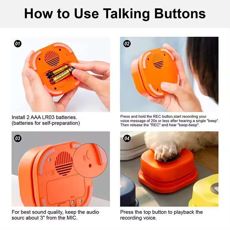 Interactive Pet Training Button XSTP-0003