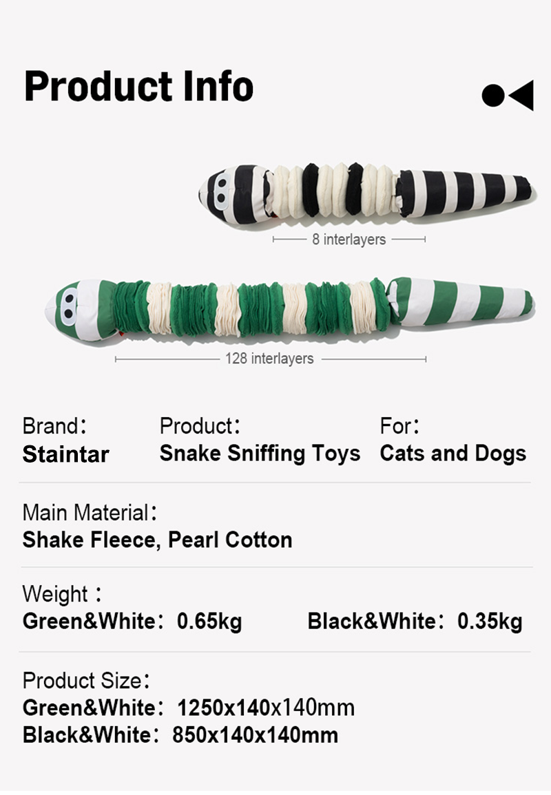 Snake Shaped Pet Sniffing Toys XSCT-0009