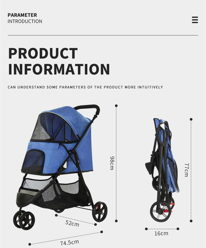 Multi-functional Pet Stroller XSPC-0077