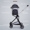 High Framed Pet Stroller XSPC-0084