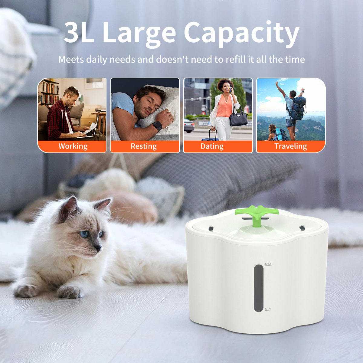 Large Capacity Pet Water Dispenser XSWD-0011 