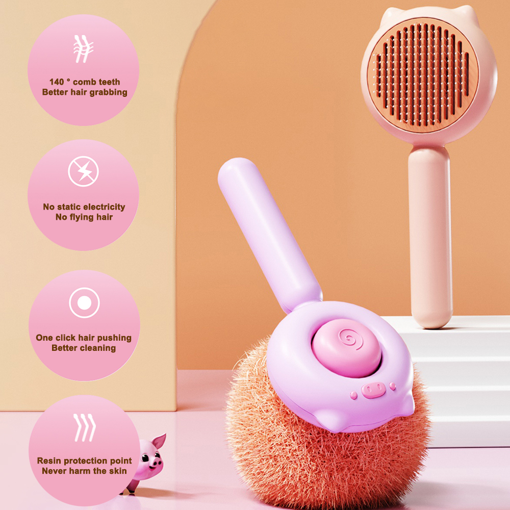 Piggy Shape Pet Comb XSGP-0049