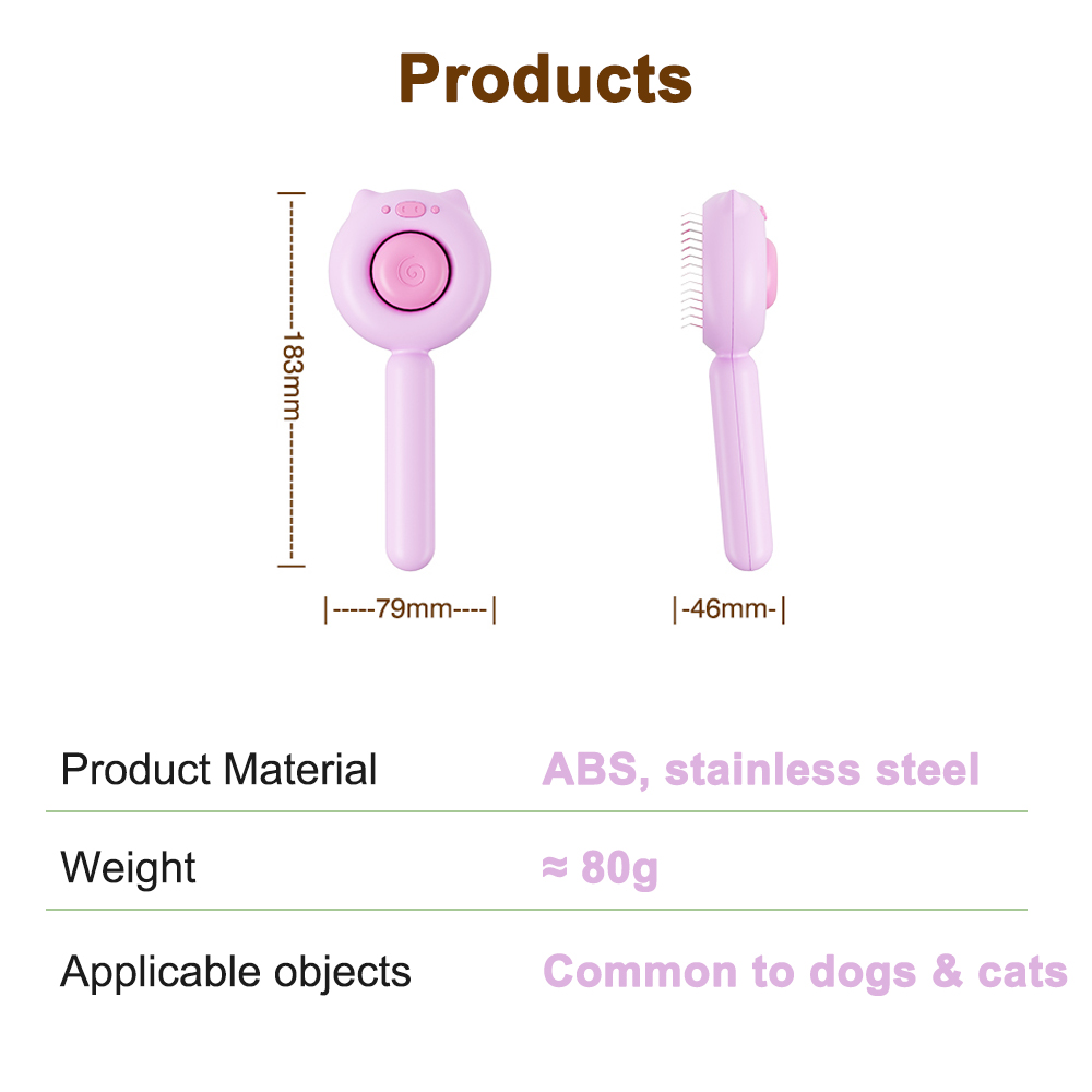 Piggy Shape Pet Comb XSGP-0049