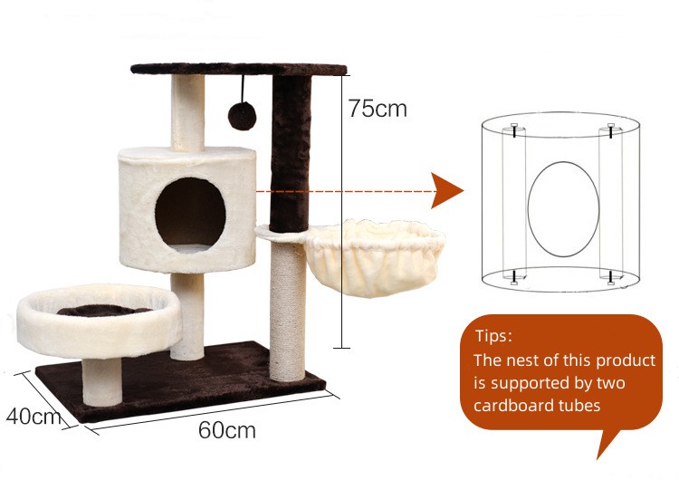 Full-featured Cat Clambing Tree XSTS-0060