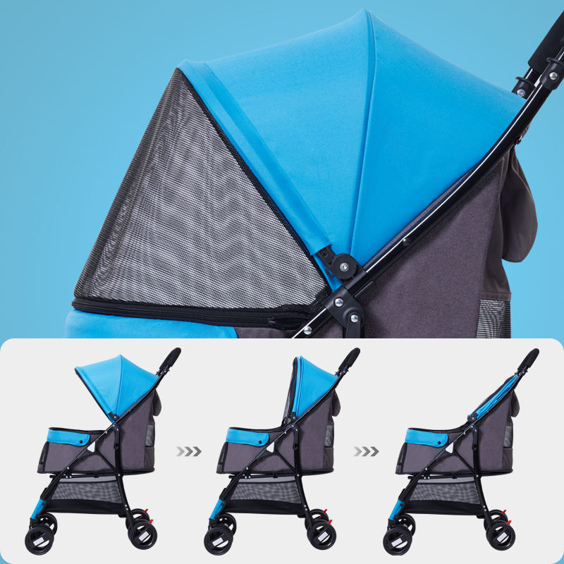 Solid Double Layer Pet Stroller XSPC-0071
