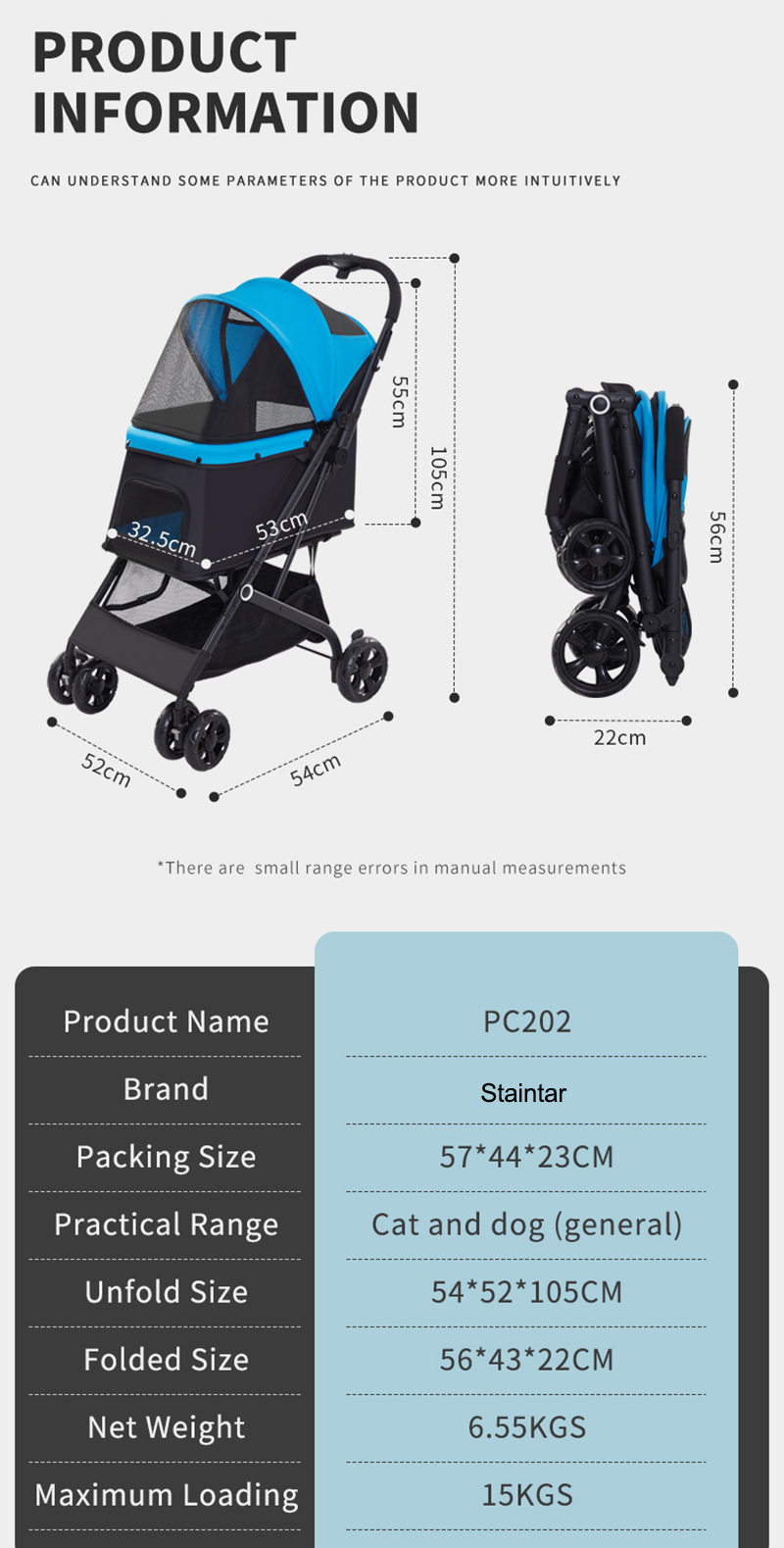 Portable Pet Stroller XSPC-0082