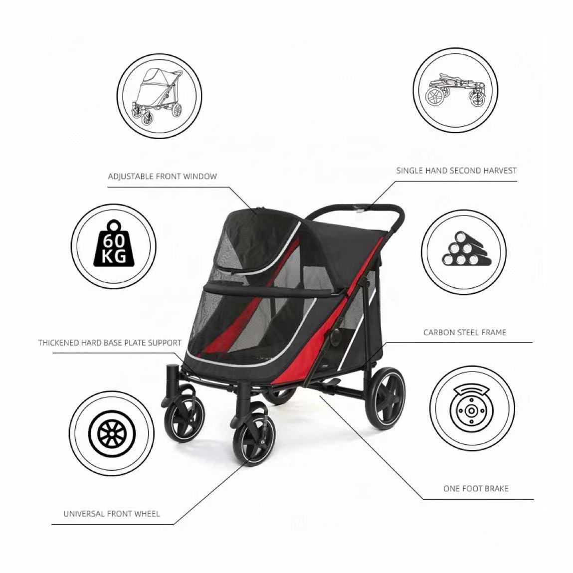 Large Space Pet Stroller XSPC-0086