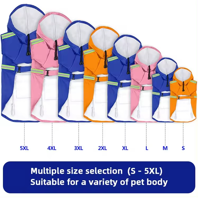 Folding Pet Raincoat XSCP-0003