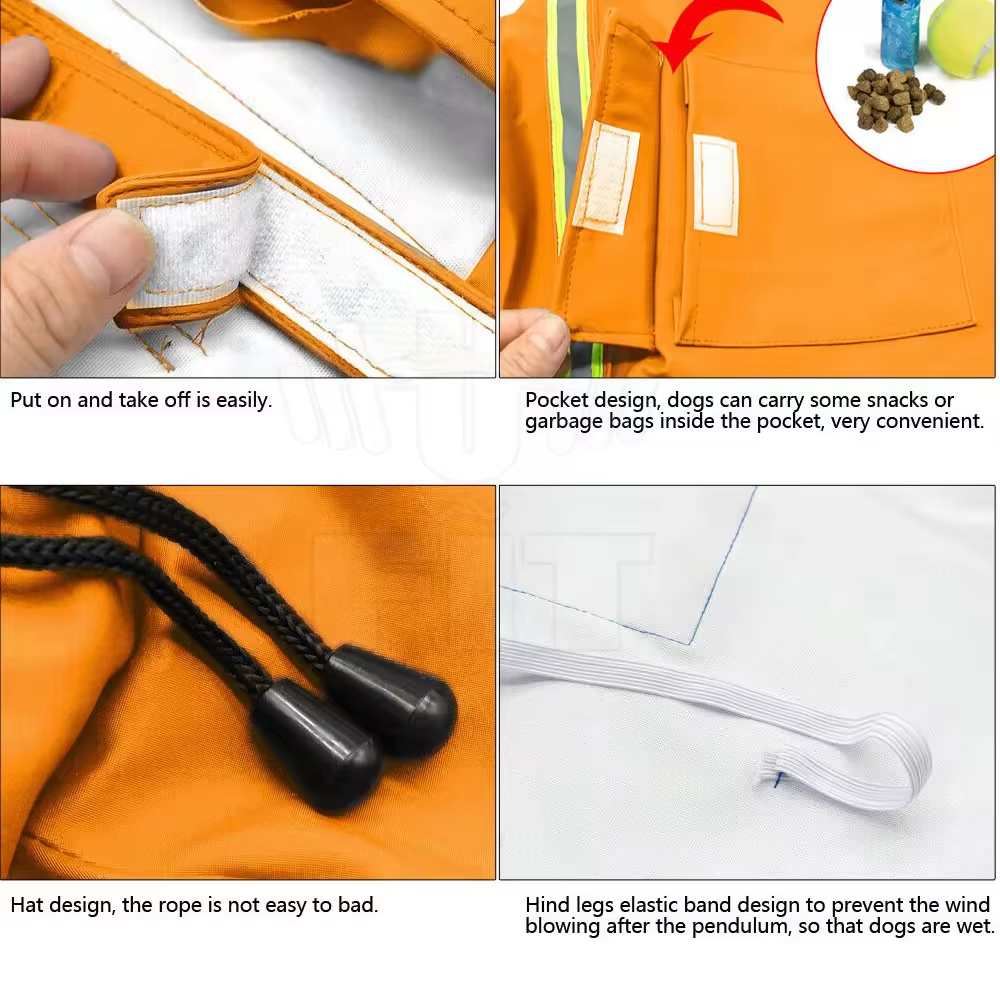 Folding Pet Raincoat XSCP-0003