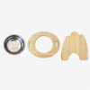 Wood Frame Circle Pet Bowl XSFB-0100