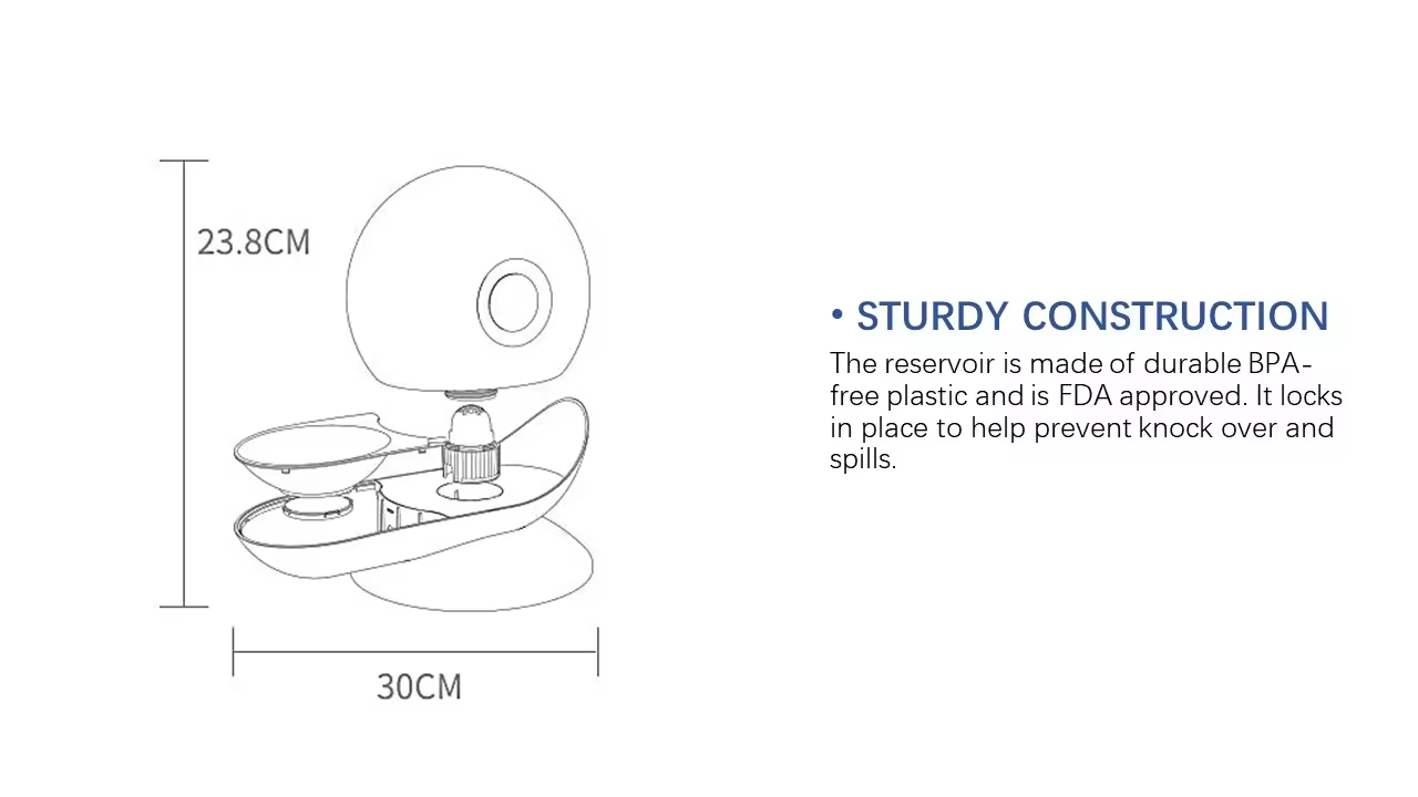 Snail-shaped Pet Water Feeder XSWB-0003