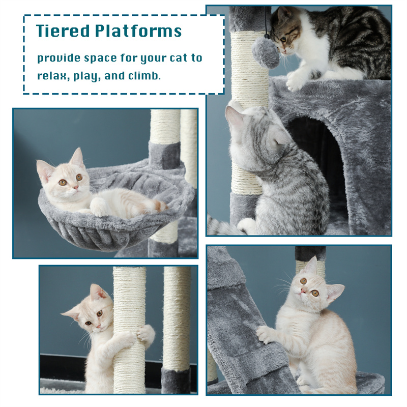 Fluffy Cat Clambing Tree XSTS-0016