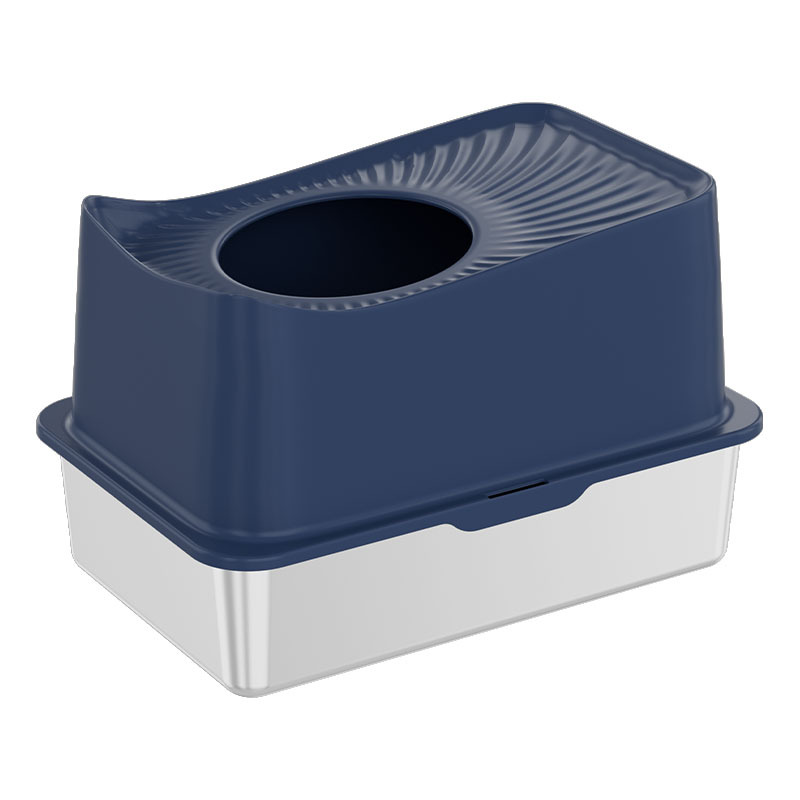Boîte à litière pour chats en acier inoxydable XSLB-0001