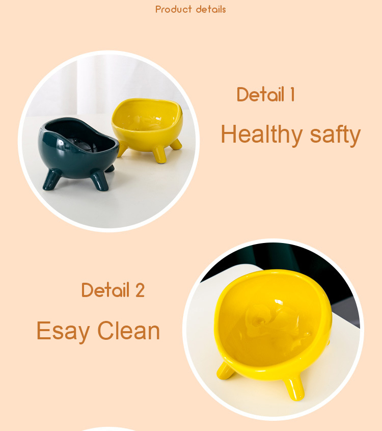 Ceramic quadruped pet bowl XSFB-0047