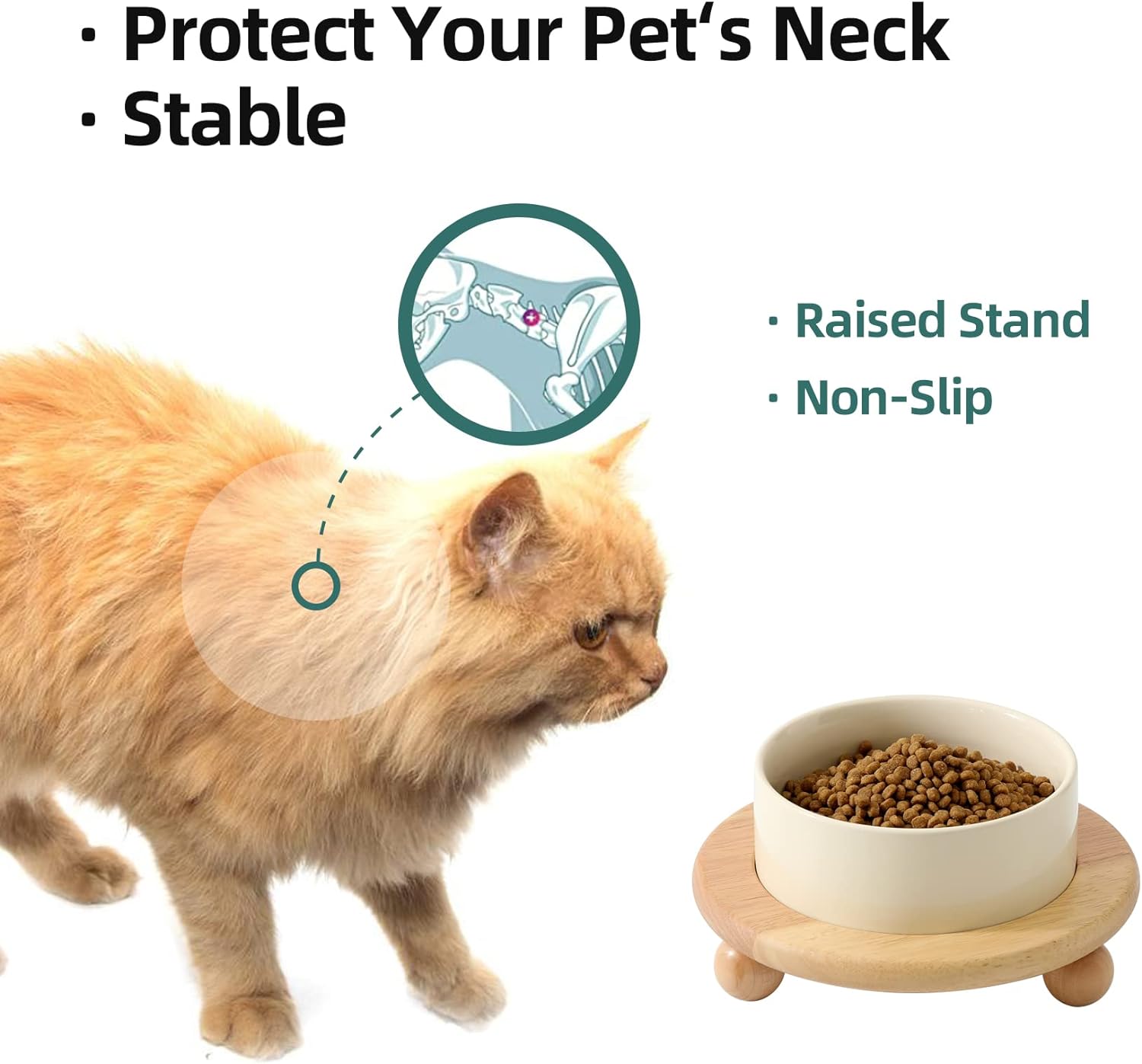 Taller Ceramic Pet Bowl XSFB-0061