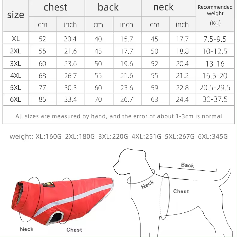 Thermal Pet Clothes XSCP-0005 