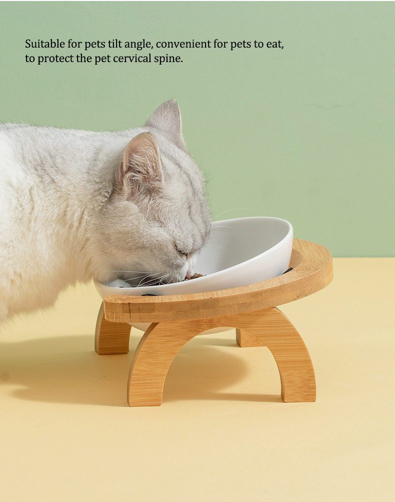 Adjustable Ceramic Pet Bowl XSFB-0053